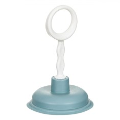 Ventuză Desfundat, Model Aqua, Diametru 10.5 cm, &Icirc;nălțime 17 cm, Plastic, Albastru-Alb