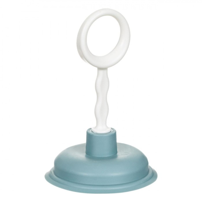 Ventuză Desfundat, Model Aqua, Diametru 10.5 cm, &Icirc;nălțime 17 cm, Plastic, Albastru-Alb