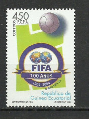 GUINEA ECUATORILA 2004 FOTBAL CENTENAR FIFA foto