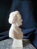 Bust sculptat Richard Wagner h=17 cm biscuit