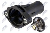 Termostat cu carcasa Chrysler Grand Voyager 3.8 2007-, Dodge Journey 3.5 2008-, Jeep Wrangler 3.8 2007-; 04892307AA; NTY, aftermarket