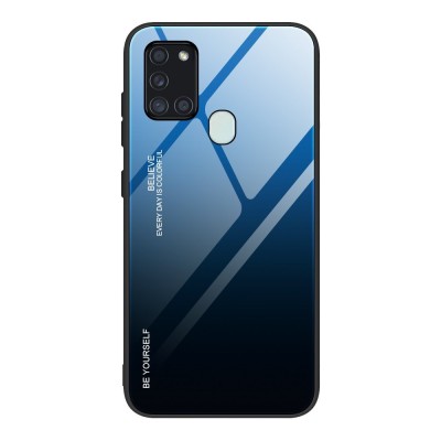 Husa SAMSUNG Galaxy A21s - Ombre Glass (Bleumarin/Negru) foto