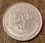 C50 - Moneda foarte veche - Croatia - 50 lipa - 2001