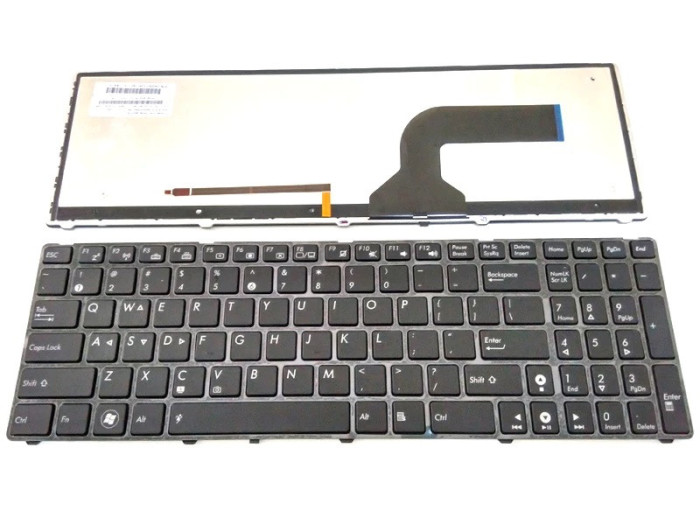 Tastatura laptop Asus K52F neagra cu iluminare layout us