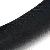 HUSA VOLAN CU SNUR PIELE NATURALA NEGRU 37-38 cm