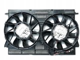 Ventilator radiator Audi Q7 05-, Q7 15-; Vw Touareg 02-10, Touareg 10-18, motor: 3.0 TDI, 390mm + 390mm; (4+4) pini, 8W0959455AA; 8W0959455D