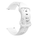 Cumpara ieftin Curea silicon, compatibila Samsung Galaxy Watch6 44mm, VD Very Dream&reg;, Quick Release, White Frost