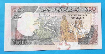 Bancnota veche Soomaliya 50 Shilings - UNC bancnota Necirculata SUPERBA foto