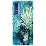 Husa compatibila cu Motorola Edge 20 Lite model Gohan Dragon Ball, Silicon, TPU, Viceversa, Transparent, Carcasa
