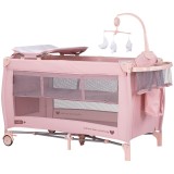 Cumpara ieftin Patut pliabil Chipolino Bella pink marshmallow