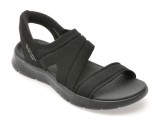 Cumpara ieftin Sandale SKECHERS negre, GO WALK FLEX SANDAL, din material textil