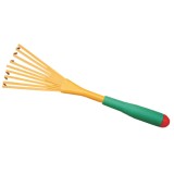 Cumpara ieftin Mini grebla, 9 dinti, verde - galben, 390 mm