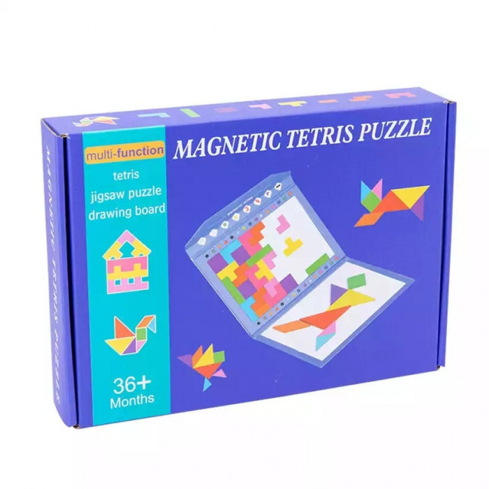 Carte magnetica multifunctionala &ndash; Magnetic Tetris Puzzle - CC-23