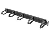 Organizator cabluri LANBERG 1U negru 19" Standard Z24425