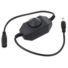 Variator dimmer de tensiune 12V /2A montaj pe fir cu mufa mama-tata 5.5x2.1 mm