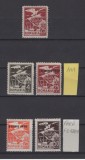 Marci de serviciu - Vultur cu steag 1929 - 1930 (supratipar) 5 v. MH