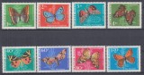 UNGARIA FLUTURI SERIE MNH, Nestampilat