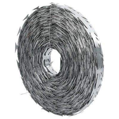 vidaXL S&amp;acirc;rmă Spinoasă 50 m BTO-22 Oțel Galvanizat foto