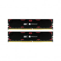 Memorie Goodram IRDM Black 16GB DDR4 2400MHz CL15 Dual Channel Kit foto