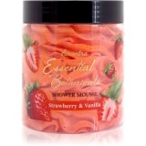Accentra Essential Botanicals Shower Mousse spumă pentru duș cu parfum Strawberry &amp; Vanilla 200 g