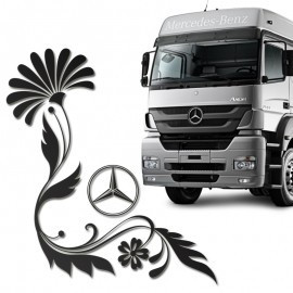 Set 2 x Sticker geamuri laterale Mercedes, TIR005