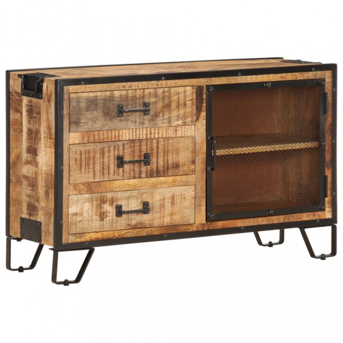 vidaXL Servantă, 100 x 31 x 60 cm, lemn masiv de mango nefinisat