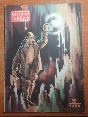 stiinta si tehnica martie 1958-acupunctura,motociclete,scuter,mope,art.bucuresti foto