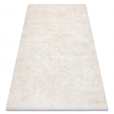 Covor modern DUKE 51541 crem - Geometric, structurat, foarte moale, franjuri, 200x290 cm