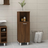 VidaXL Dulap de baie, stejar maro, 30x30x95 cm, lemn prelucrat