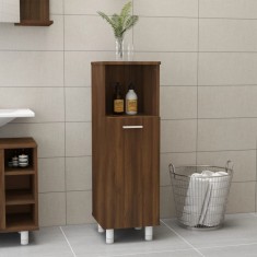 vidaXL Dulap de baie, stejar maro, 30x30x95 cm, lemn prelucrat 815608