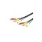 Cablu 3x RCA 5m video RG59 Goobay