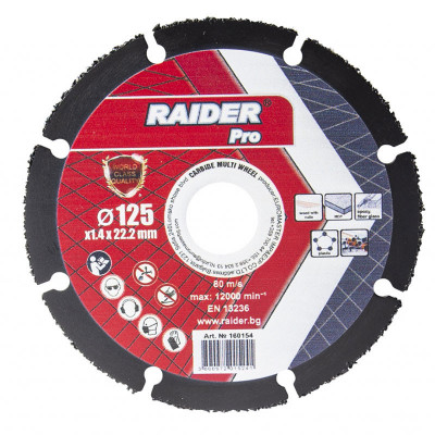 Disc taiere multi-suprafata Raider, 125 x 22.2 mm foto