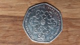 Anglia - moneda de colectie - 50 pence 2010 - comemorativa - Girlguiding