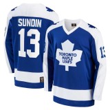 Toronto Maple Leafs tricou de hochei #13 Mats Sundin Premier Breakaway Vintage - L