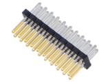 Conector şiruri pini tată 20 pini 1,27mm aurit THT SAMTEC