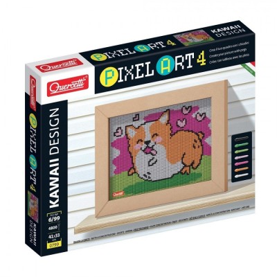Quercetti Pixel Art Kawaii 4 planse Design Corgi foto