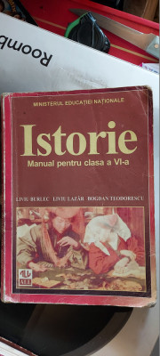 ISTORIE CLASA A VI A - BURLEC LAZAR TEOEDORESCU EDITURA ALL foto