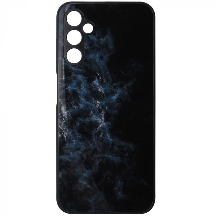 Husa spate silicon TPU + plastic multicolor, Blue Nebula, model 2, pentru Samsung Galaxy A14 4G, 5G