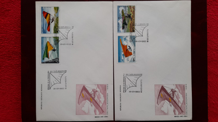 1982-Lp1057-Deltaplanorism,partial set- FDC