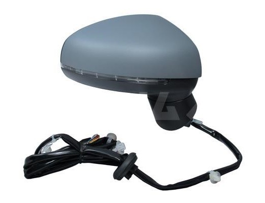 Oglinda usa exterioara Audi A1 (8x), 12.2014-12.2018, partea Dreapta, reglare electrica; carcasa grunduita; incalzit; sticla asferica; geam cromat; c
