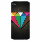 Husa silicon pentru Apple Iphone 4 / 4S, Colorful Diamond