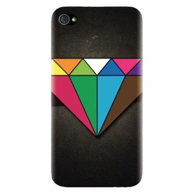 Husa silicon pentru Apple Iphone 4 / 4S, Colorful Diamond foto