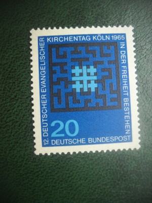 HOPCT TIMBRE MNH 878 ZIUA BISERICII EVANGHELICE 1965 - 1 VAL GERMANIA foto