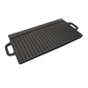 Placa gratar, fonta, dreptunghiulara, 2 fete, 50.5x23.5 cm, MagicHome