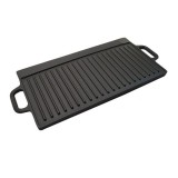 Cumpara ieftin Placa gratar, fonta, dreptunghiulara, 2 fete, 50.5x23.5 cm, MagicHome