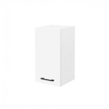Dulap suspendat bucatarie Praktik 30 Leziter, 1 usa, alb, 30x58x31 cm, laminat, maner negru