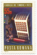 Romania, LP 800/1972, Centenarul Fabricii de Timbre, MNH foto