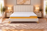 Pat Minelli 160x190 cm Tapitat Catifea Nuanta Crem Somiera Inclusa (cod RC65)