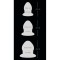 Kit Anal Stretching Plug PVC Black - 4