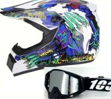 Cumpara ieftin Casca Moto Atv Cross Enduro Downhill + Ochelari 100% ,marimi disponibile S,M